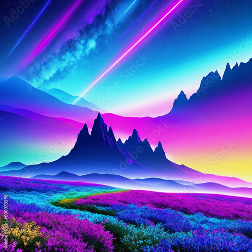 sunrise in mountains