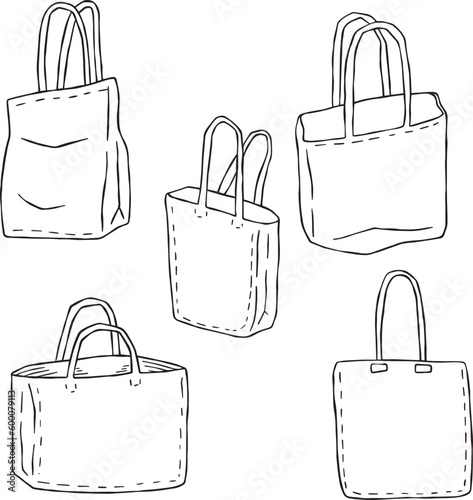 Canvas Tote bag. Cloth eco shopper