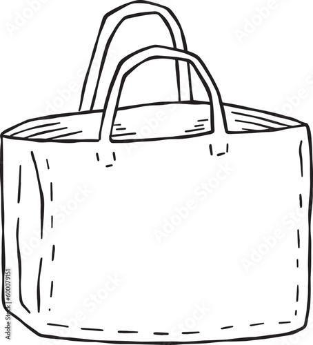 Canvas Tote bag. Cloth eco shopper