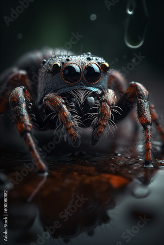 spider close up Generative AI © Ralf