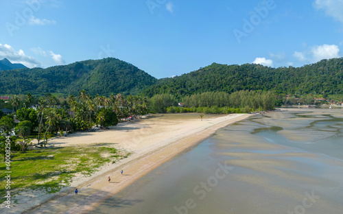 Beach Island Tropical Sea Waves Summer Ocean  Landscape  Aerial Blue Nature 