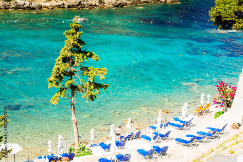 Fototapeta Naklejka Na Ścianę i Meble -  Paleokastritsa beach on Korfu, Greece