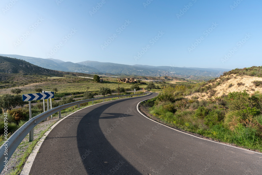 highway south of Granada (Spain) highway south of Granada (Spain)