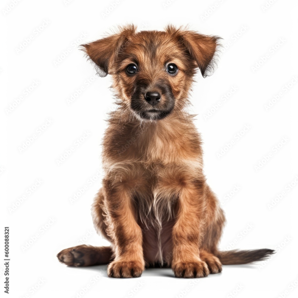 Baby Dog isolated on white (generative AI) Baby Dog isolated on white (generative AI)