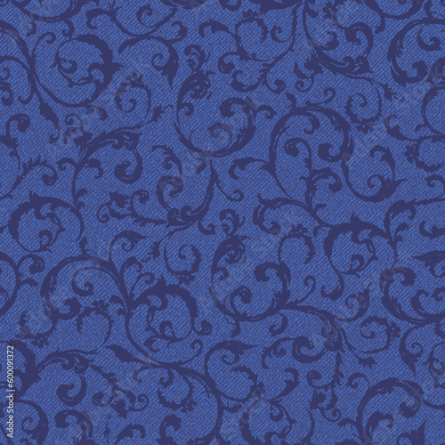 Seamless pattern of impressive and blurred arabesque,