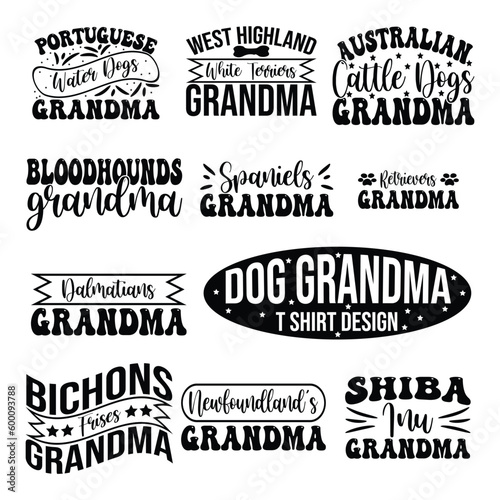 Dog grandma Sublimation design bundle