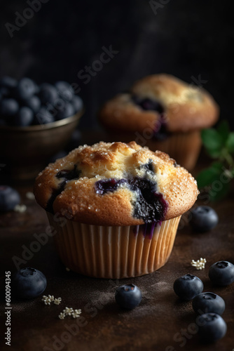 Blueberry Muffin - Generative AI