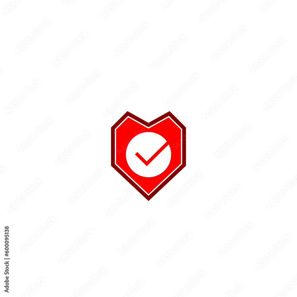 Strong protection tick shield icon isolated on white background Strong protection tick shield icon isolated on white background