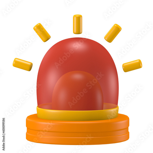 Emergency Light Creative Project work Safety Icon Design for Presentations and Social Media 