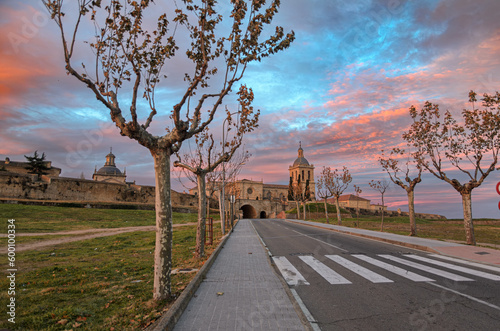 Ciudad Rodrigo is a small Spanish town with a beautiful old town. An ancient border stronghold towards Portugal, it is located on a steep hill to the right of the Agueda river. photo