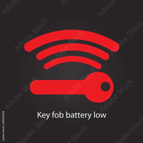 Key fob battery low