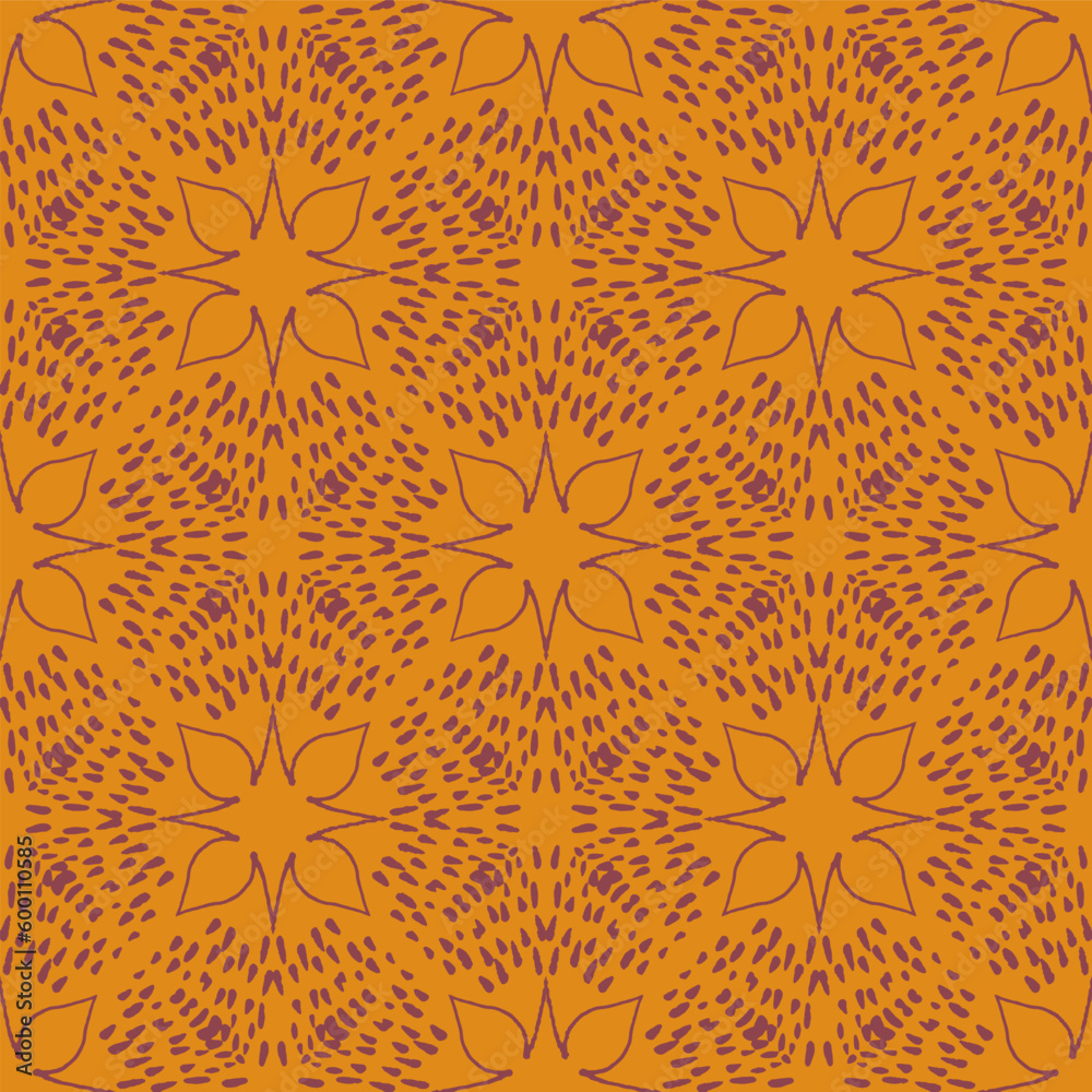 Fototapeta premium boho style simple tiling seamless vector pattern