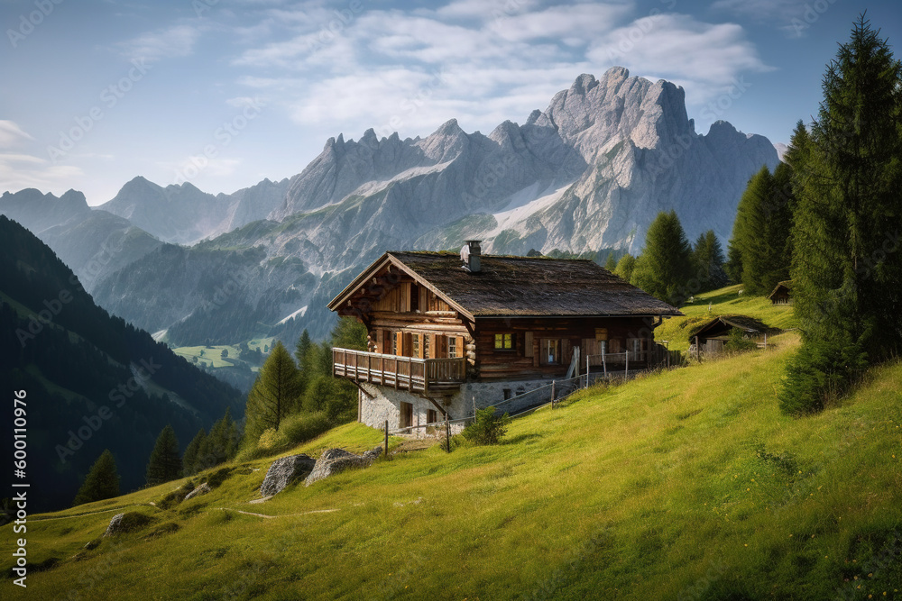 alpine landscape- Ai alpine landscape- Ai