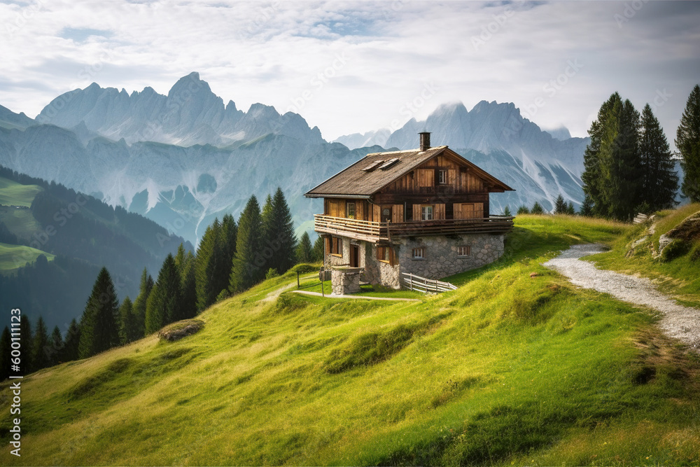 alpine landscape- Ai alpine landscape- Ai