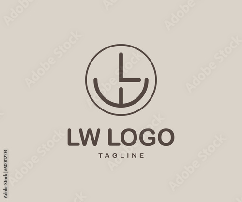 LW and WL Abstract Letters Logo Monogram. Abstract letter LW logo This logo icon incorporates an abstract shape in a creative way. LW's creative luxury logo design 