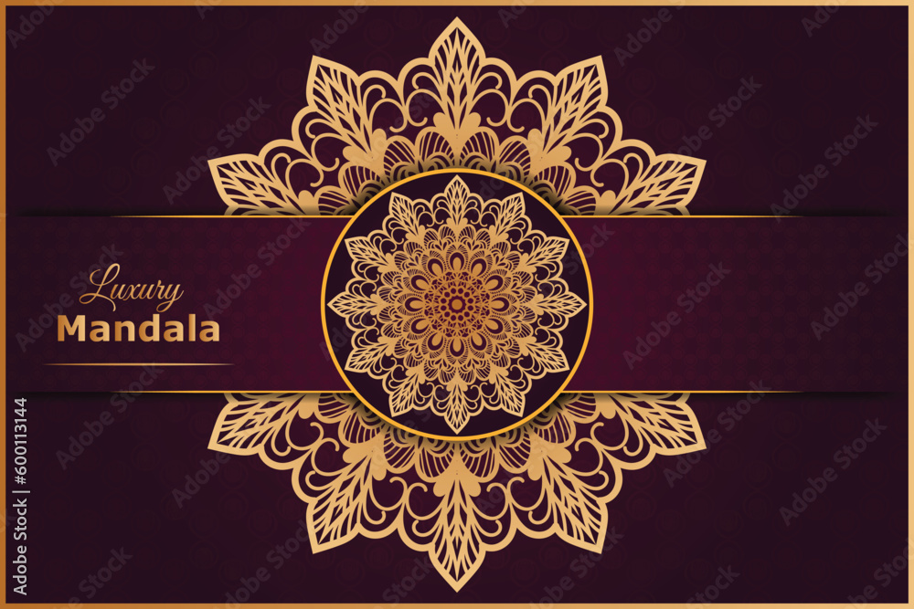 Ornamental seamless luxury vector mandala pattern design with gold color background template. Mandala for wedding card, print, invitation card etc. Ornamental seamless luxury vector mandala pattern design with gold color background template. Mandala for wedding card, print, invitation card etc.