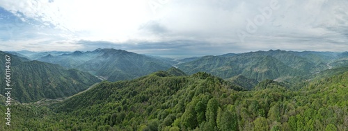 Panorama of mountains landscape in Adjara