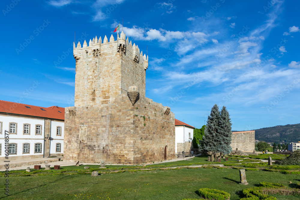old tower, castle ruins, medieval structure.It was built by Dom Dinis in the 14th Century. Chaves, Trás-os-Montes, Portugal old tower, castle ruins, medieval structure.It was built by Dom Dinis in the 14th Century. Chaves, Trás-os-Montes, Portugal
