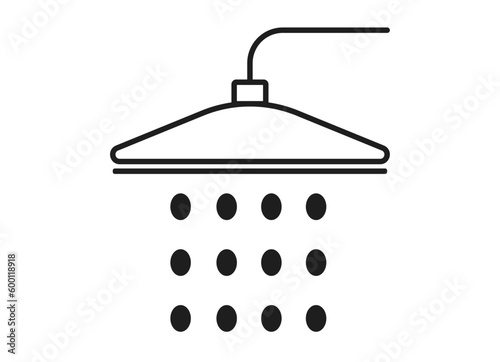 Shower icon.isolated vector sign icon