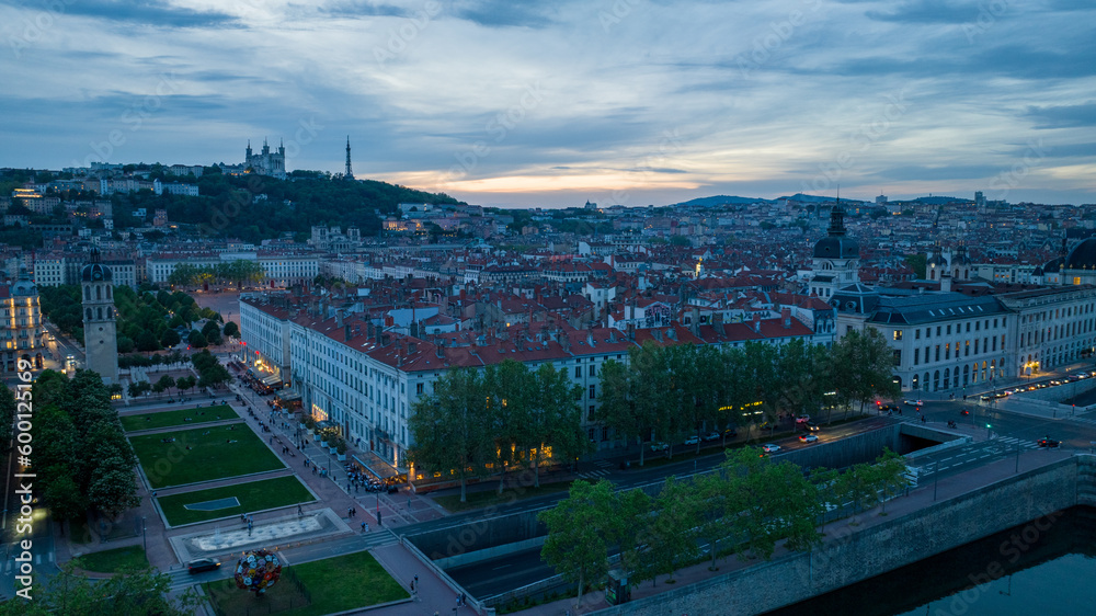 Obraz premium Vue sur Lyon