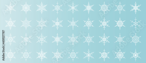 snowflakes thin line icon set such as pack of simple snowflake, snowflake, snowflake, icons for report, presentation, diagram, web design
