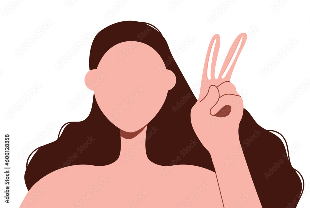 Woman applying sunscreen to face. Two fingers rule for sunscreen. Summer skincare and protection, morning routine concept. Flat vector illustration Woman applying sunscreen to face. Two fingers rule for sunscreen. Summer skincare and protection, morning routine concept. Flat vector illustration