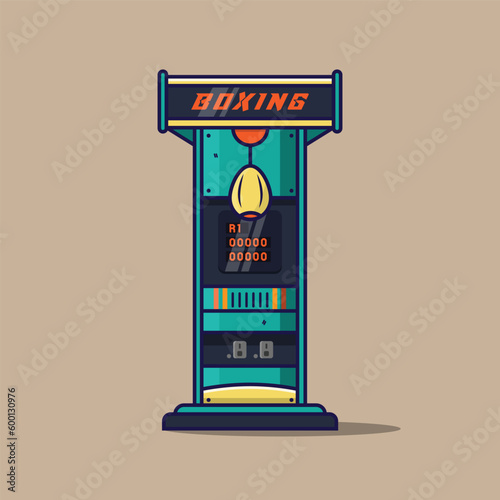 illustration of a boxing arcade