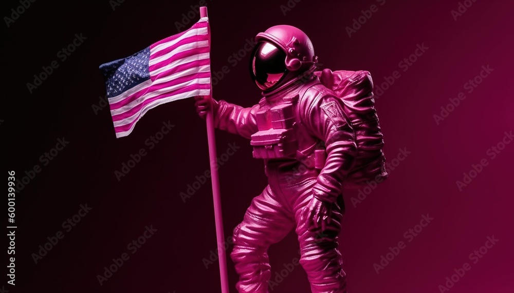colorful stones, candy and astronaut, human, Generative Ai colorful stones, candy and astronaut, human, Generative Ai