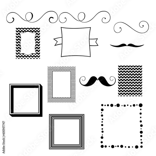 set of frames for design