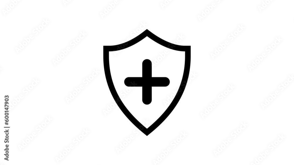 Shield icon, Animated icon on transparent background, alpha channel included. Shield icon, Animated icon on transparent background, alpha channel included.