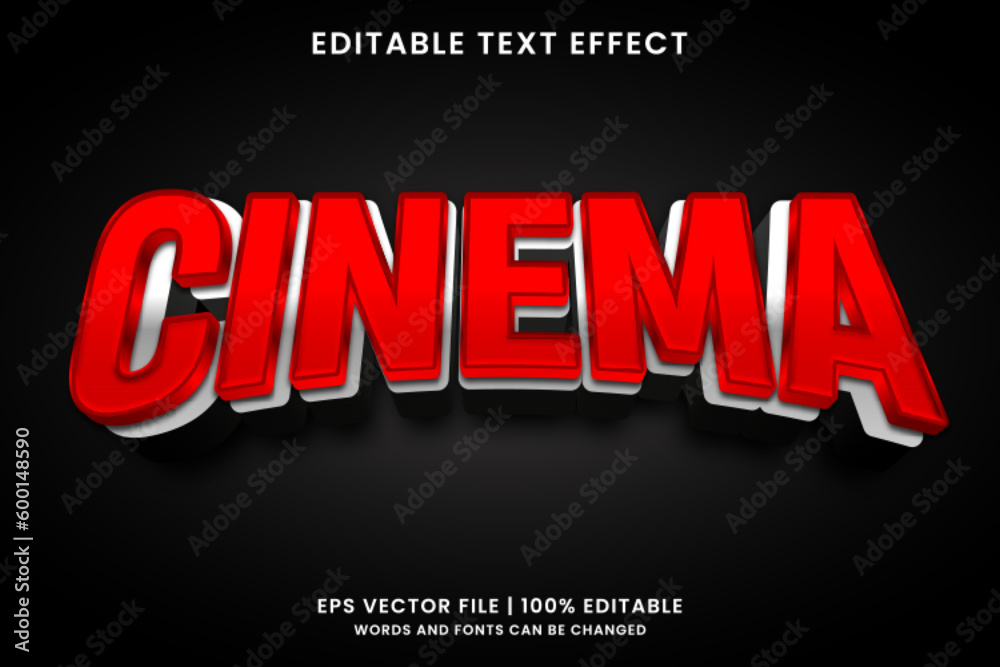 Cinema Movie Editable Text Effect