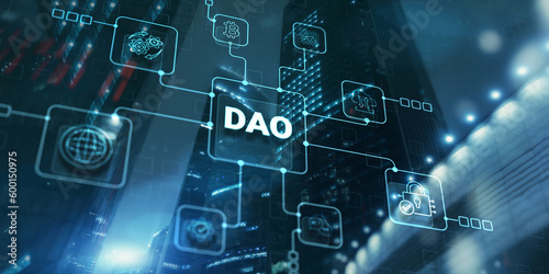 Quadro su tela Decentralized Autonomous Organization Concept