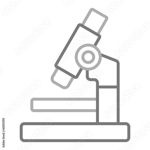 Microscope Greyscale Line Icon