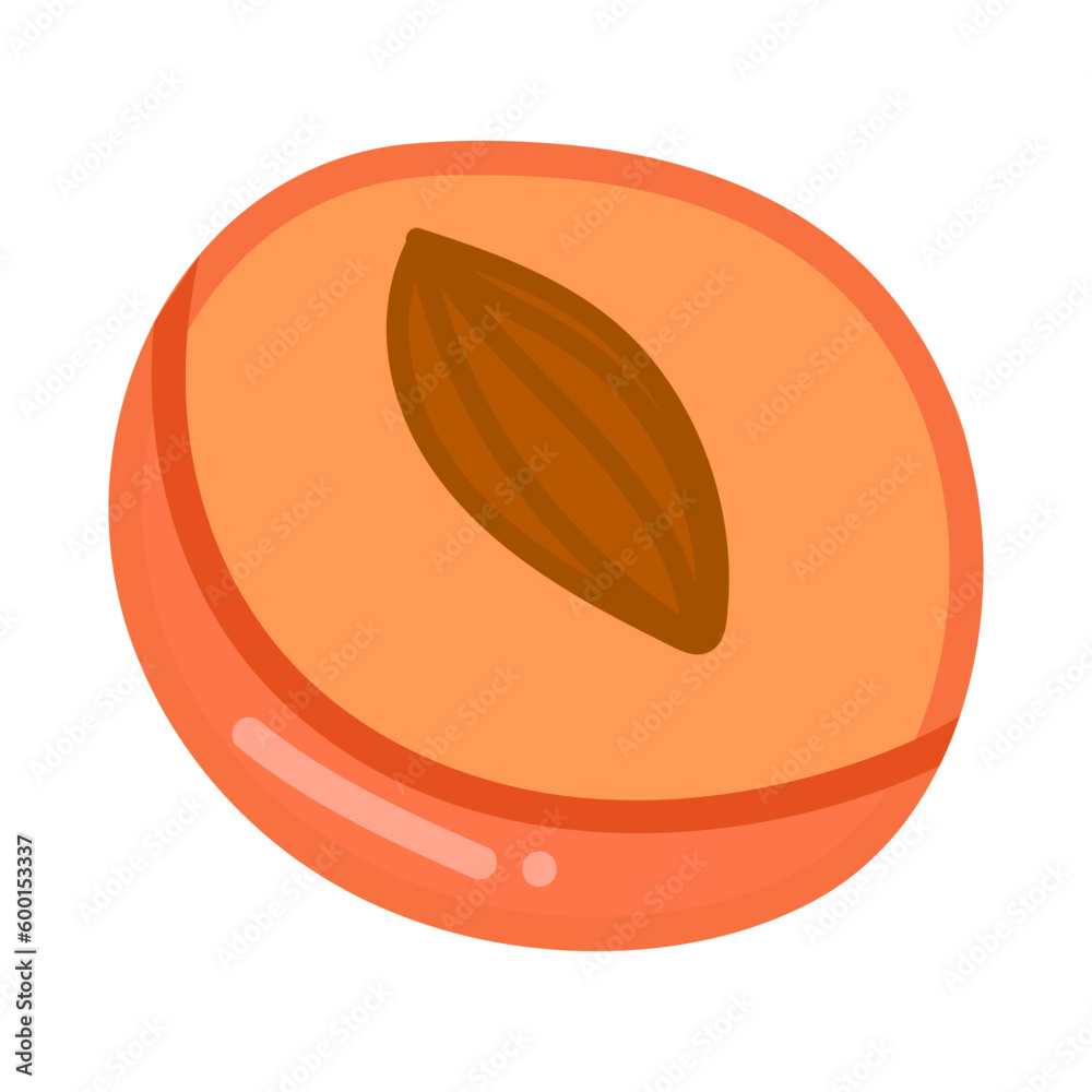 Single hand drawn peach. Vector illustration clip art. Cute element for greeting cards, posters, stickers and seasonal design. Isolated on white background. Single hand drawn peach. Vector illustration clip art. Cute element for greeting cards, posters, stickers and seasonal design. Isolated on white background.