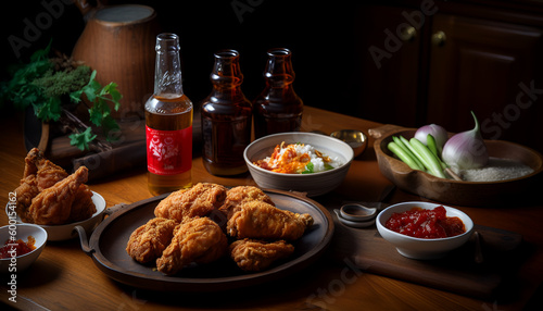 Experience the perfect blend of Korean flavors with our Ganjang soy sauce, Huraideu regular fried, and Yangnyeom spicy chicken!