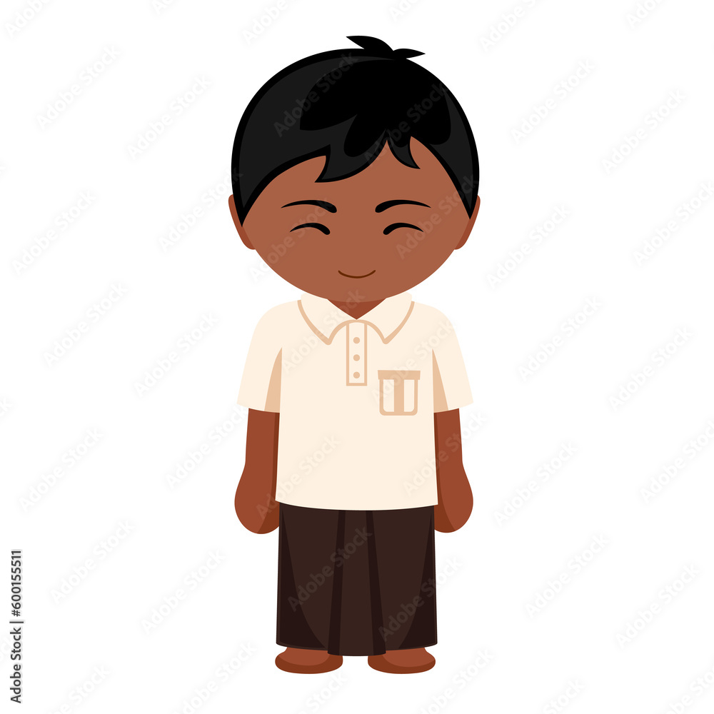 Man in national costume. Male cartoon character in traditional ethnic clothes holding flag. Flat isolated illustration. Man in national costume. Male cartoon character in traditional ethnic clothes holding flag. Flat isolated illustration.