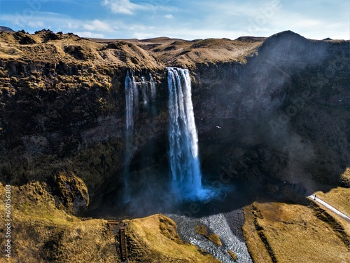 Obraz na płótnie wodospad Seljalandsfoss, Islandia w salonie