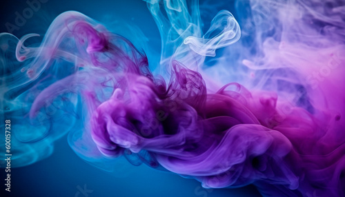 professional smoke background. purple and blue. High quality Generative AI