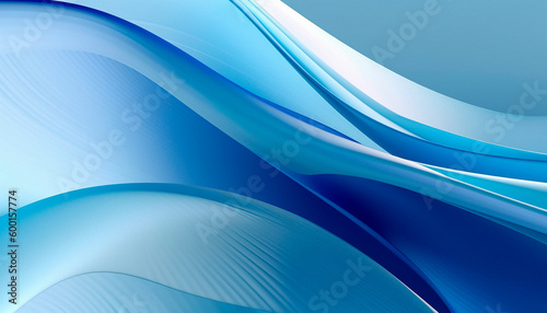 abstract background in the form of blue and white waves. High quality Generative AI © NeuroSky