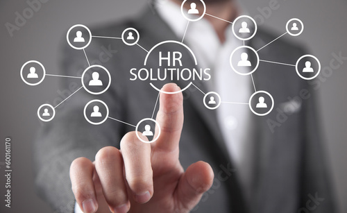 Concept of HR Solutions. Human Resources. Business