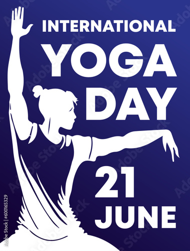 international yoga day poster vertical banner