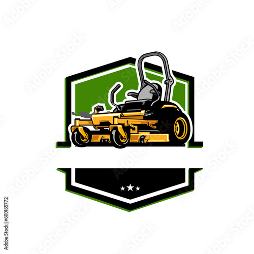 Zero Turn Lawn Mower Lawn Care Logo
