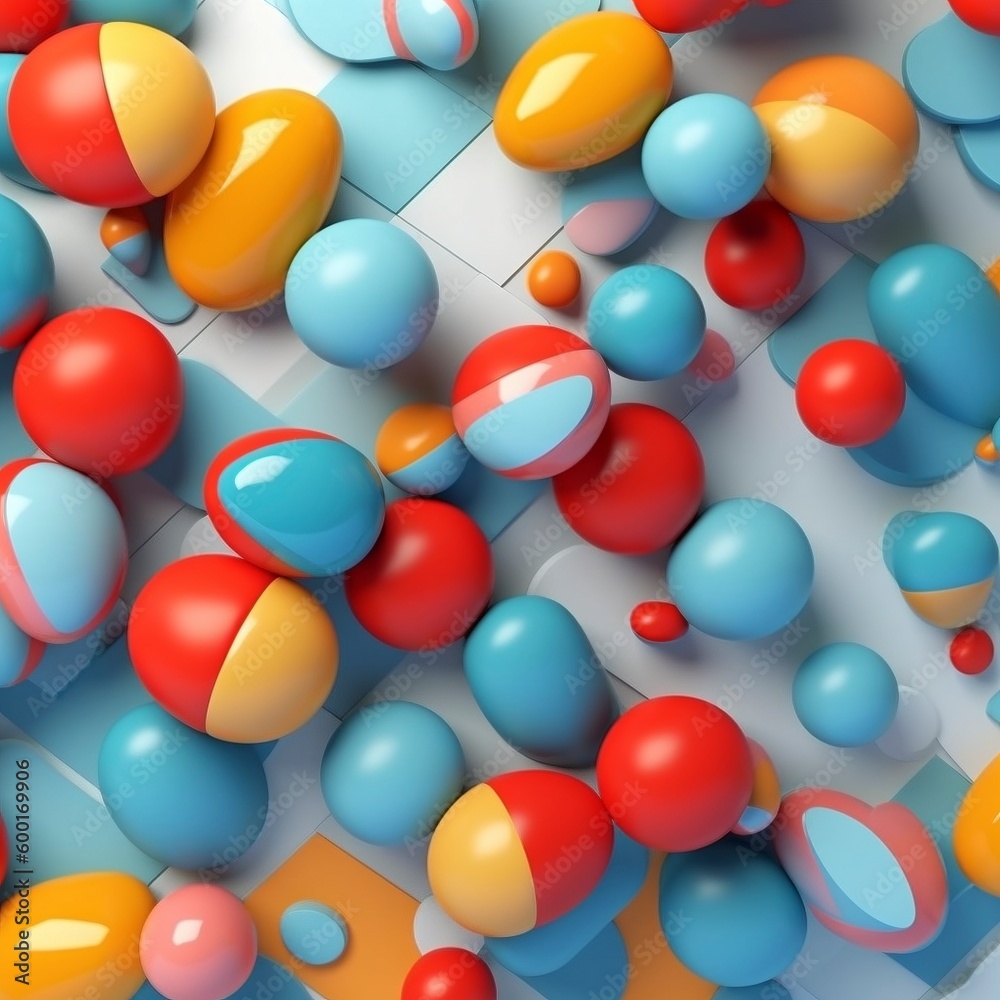 Baloons shapes background Baloons shapes background