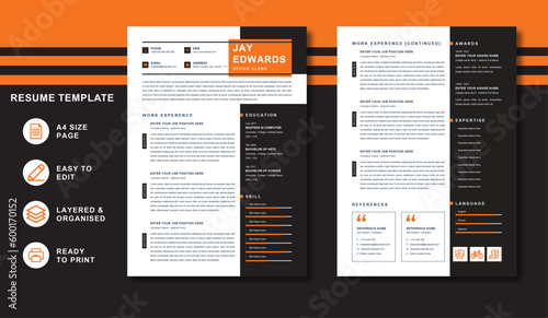 Stand Out with the Best Resume Template 2023 Professional and Modern Design