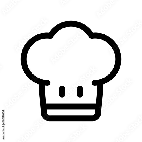 Editable chef's hat vector icon. Food, restaurant. Part of a big icon set family. Perfect for web and app interfaces, presentations, infographics, etc