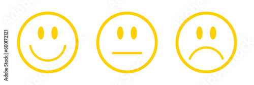 Smiley faces set