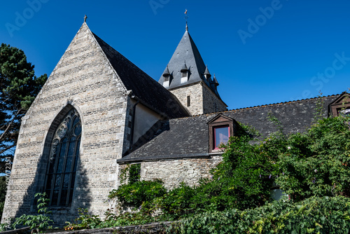 Church Notre-Dame De La Tronchaye In Picturesque Village Rochefort En Terre In The Department Of Morbihan In Brittany  France