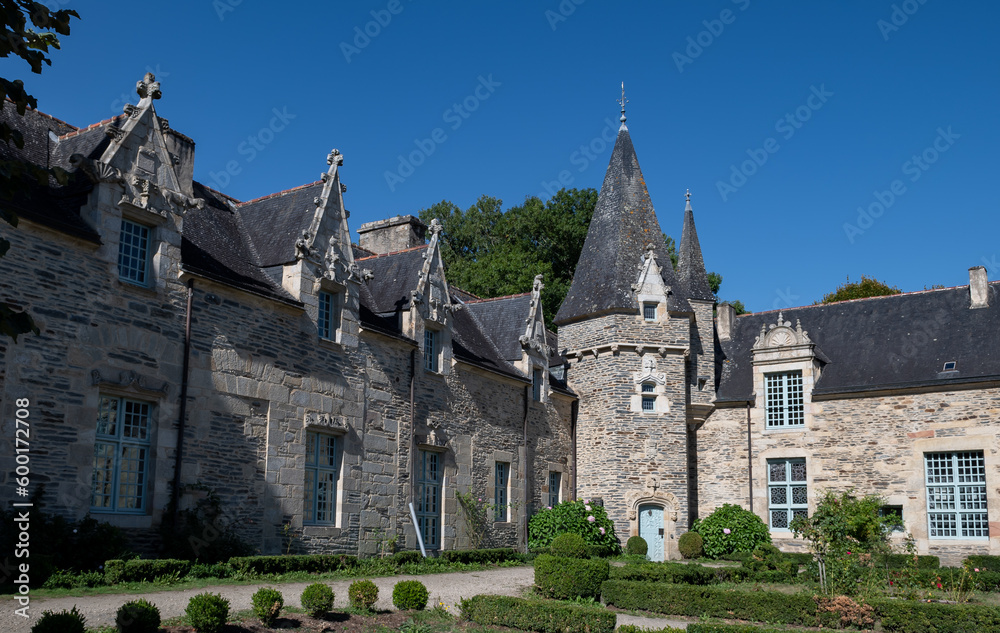Chateau And Castle Of Picturesque Village Rochefort En Terre In The Department Of Morbihan In Brittany, France Chateau And Castle Of Picturesque Village Rochefort En Terre In The Department Of Morbihan In Brittany, France