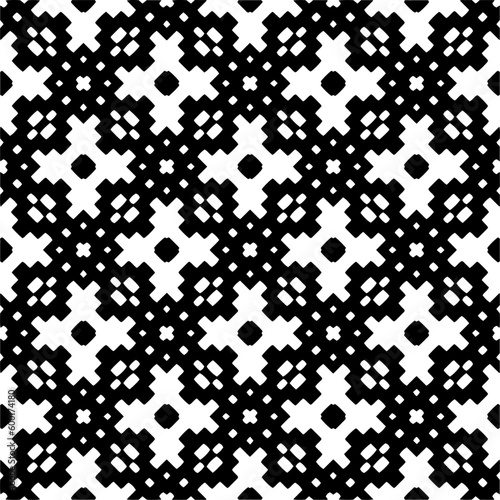 Abstract seamless monochrome pattern on white background for coloring. Design for banner, card, invitation, postcard, textile, fabric, wrapping paper, coloring book.