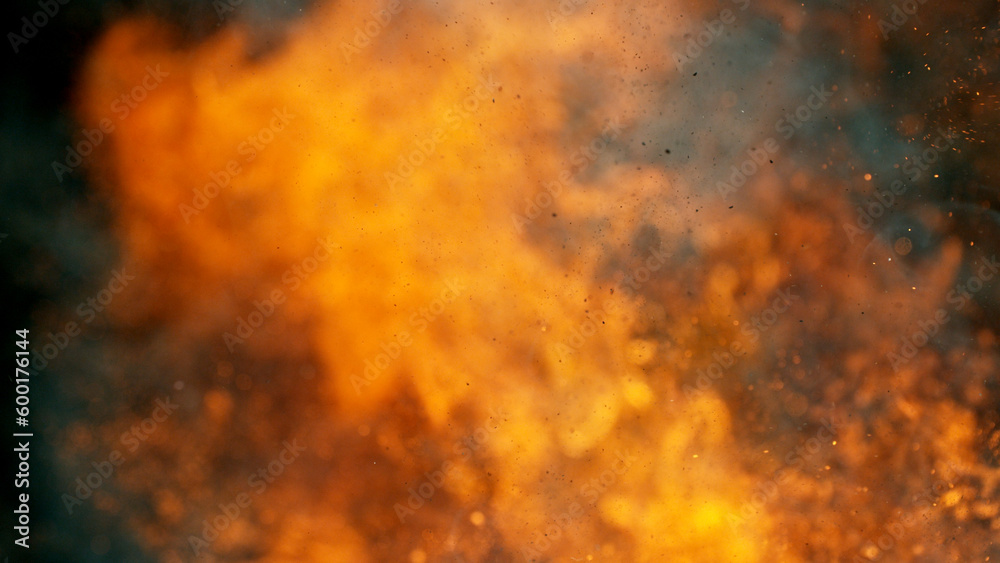 Fire on black background. Abstract Fire on black background. Abstract